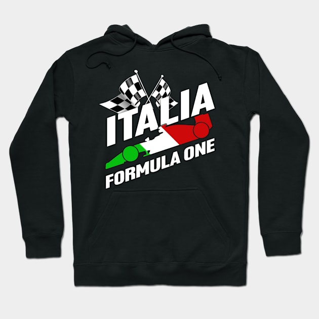 F1 Italia Ferrari 2023 Formula One Racing Car Hoodie by Markyartshop